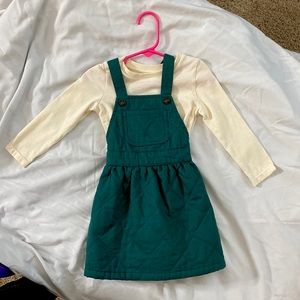 Dress with shirt very cute and stylish